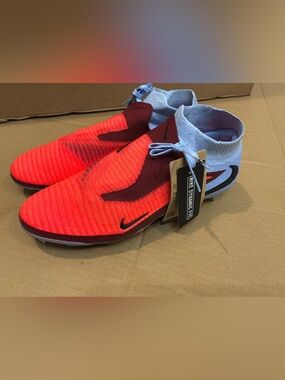 Nike Phantom 6 High Elite FG Royal Tint Bright Crimson HJ2147 400 Men’s Sz 10